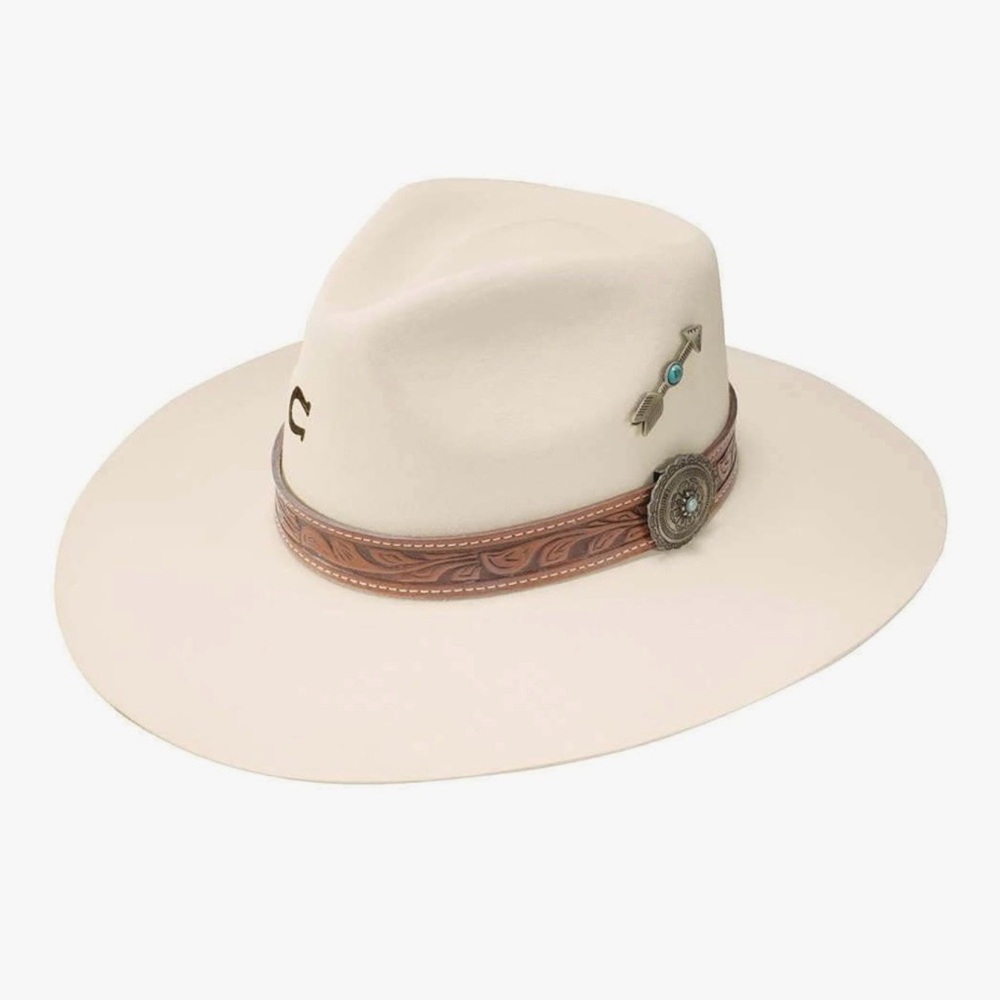 Charlie 1 Horse Felt Ivory Hat